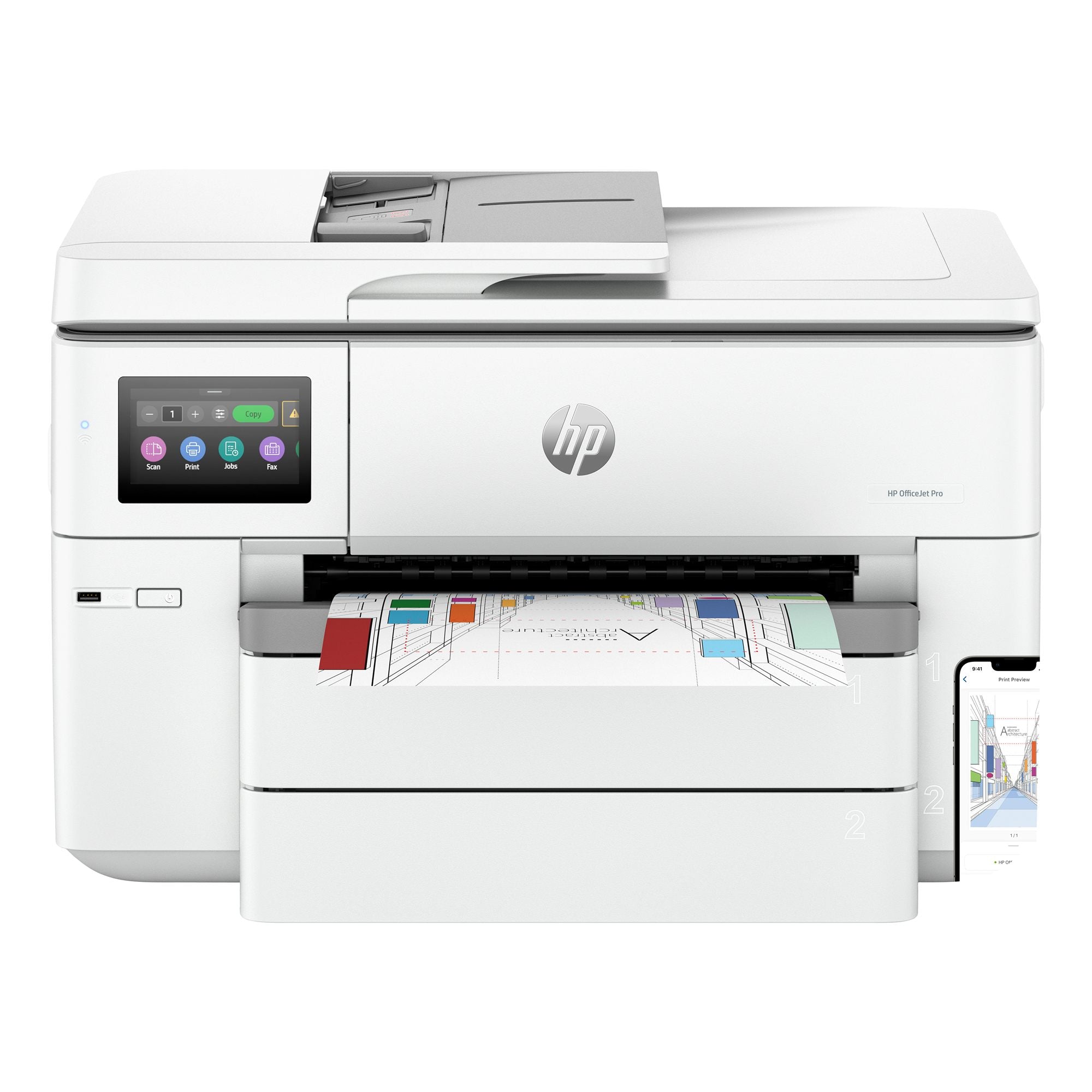 HP OfficeJet Pro 9730e WF AiO Printer A jet d'encre thermique A3 4800 x 1200 DPI 22 ppm Wifi