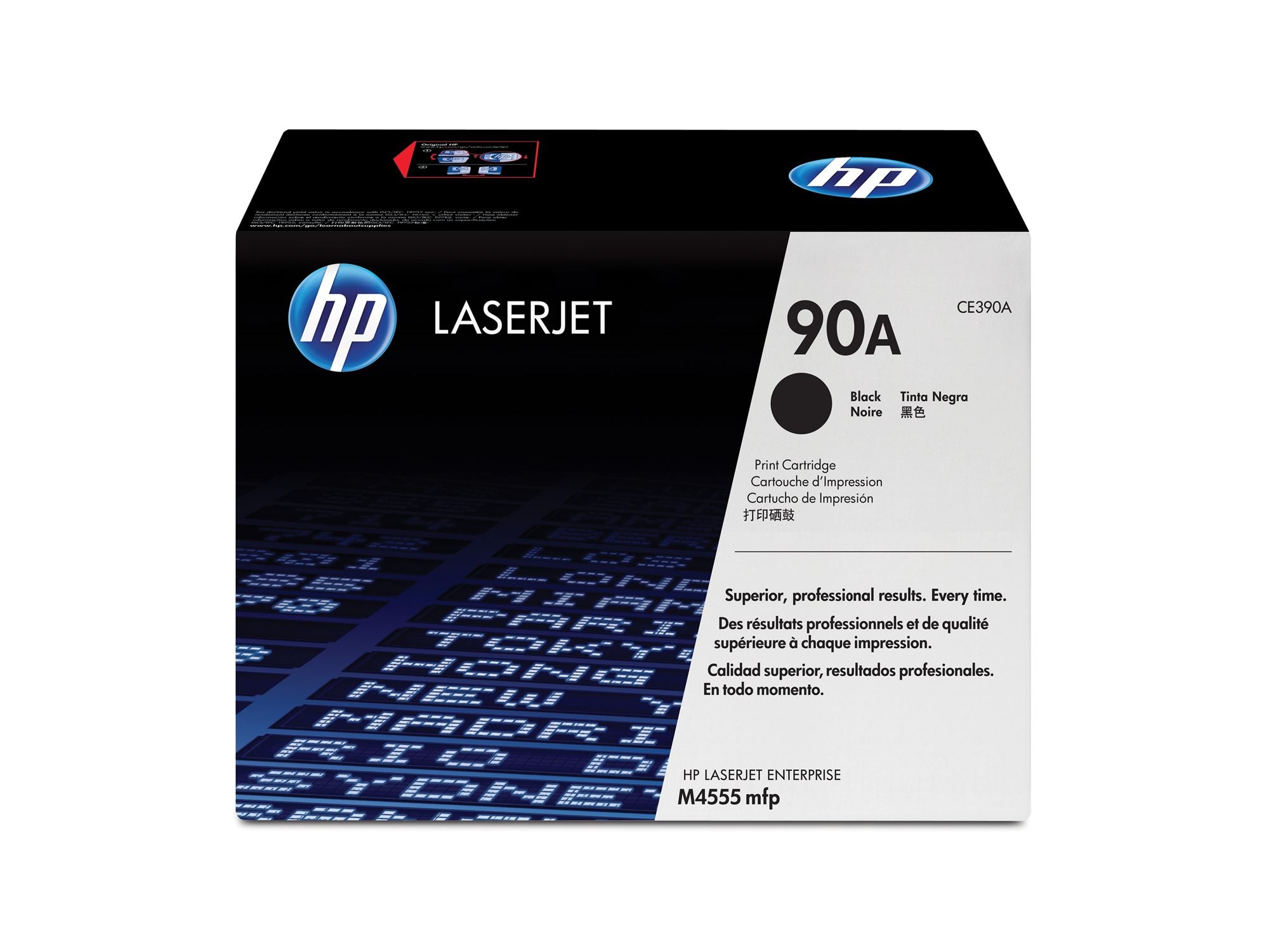 HP 90A original Toner cartridge CE390A black standard capacity 10.000 pages 1-pack Smart printing Technology