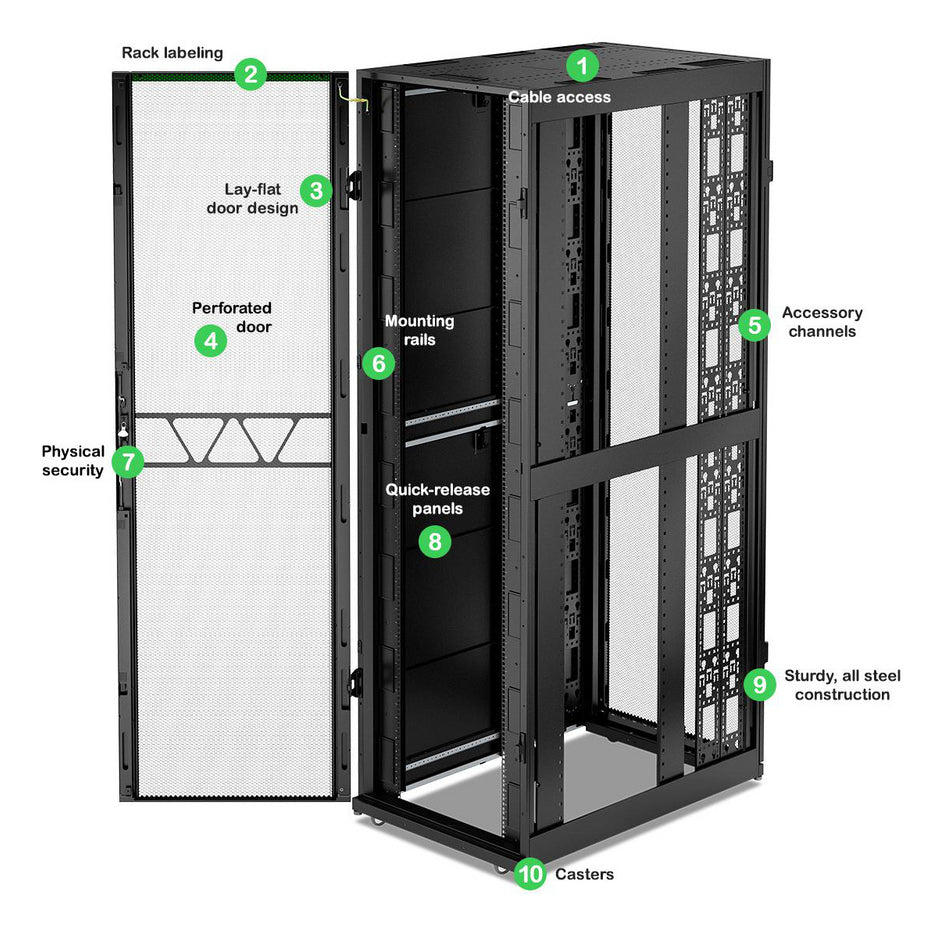 APC NetShelter SX Svr Rack Gen 2 52U 243
