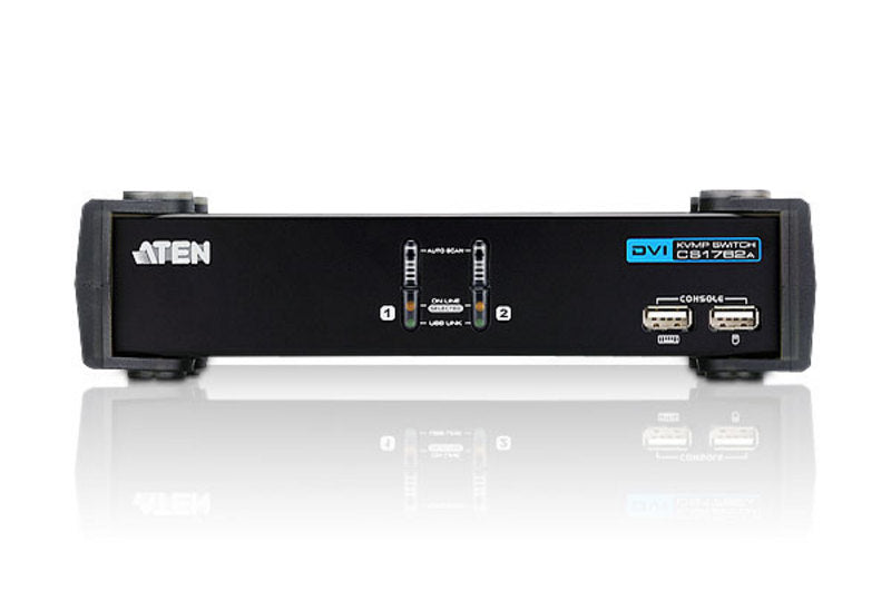 Aten CS1762A KVM DVI / USB + Audio - 2 ports avec cables