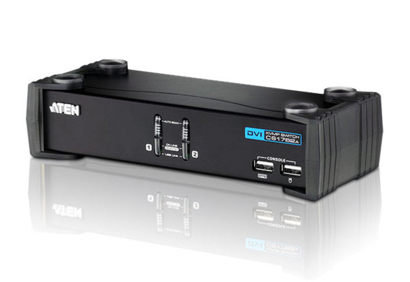 Aten CS1762A KVM DVI / USB + Audio - 2 ports avec cables