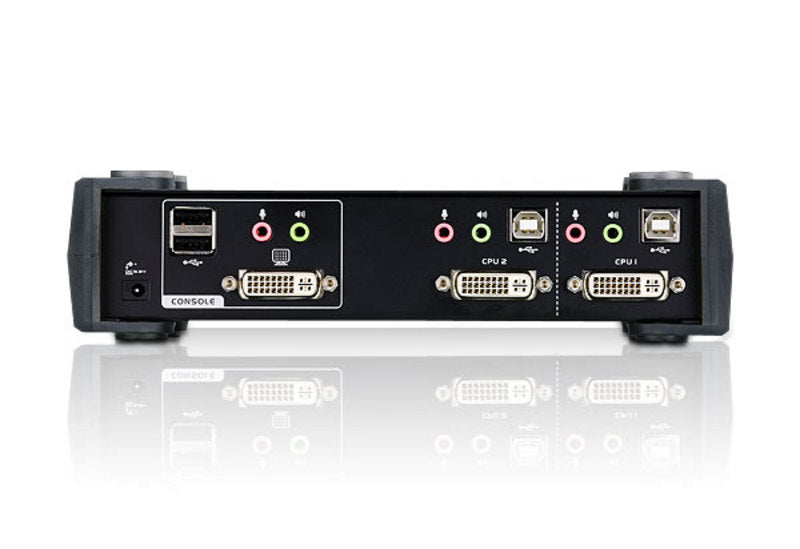 Aten CS1762A KVM DVI / USB + Audio - 2 ports avec cables