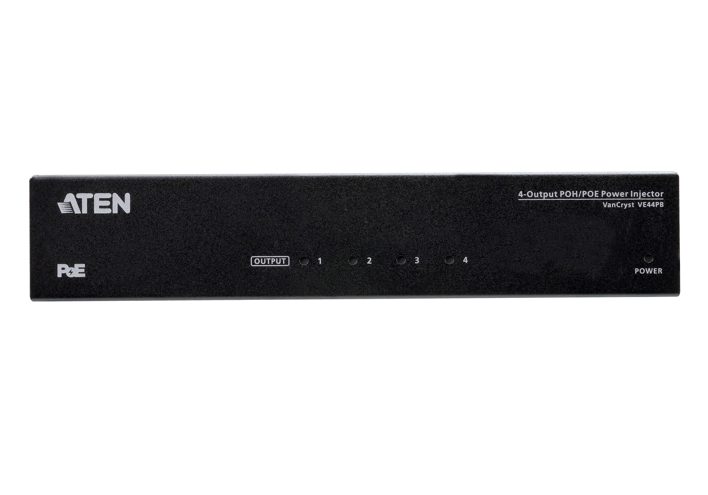ATEN VE44PB Injecteur dalimentation PoH/PoE à 4 sorties