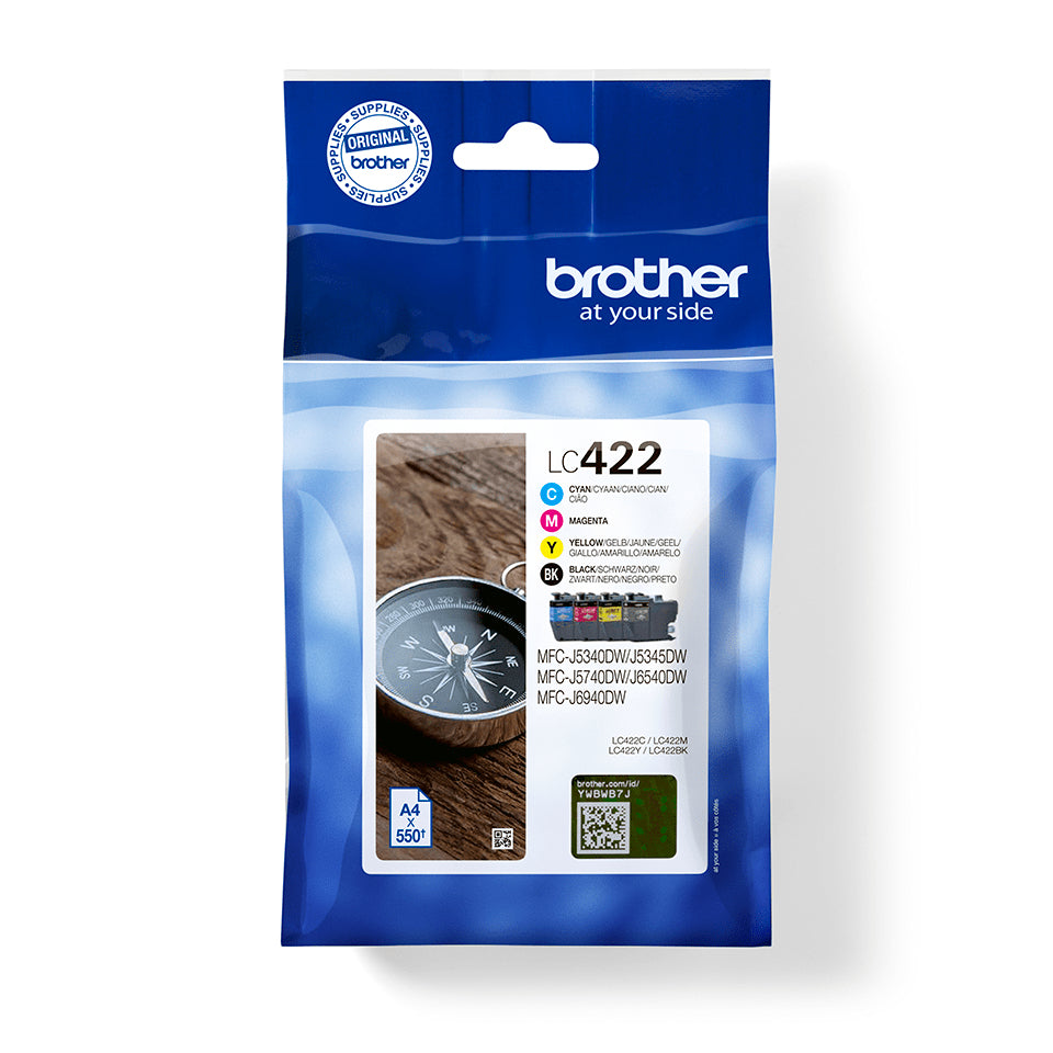 BROTHER LC422VAL Ink Cartridge For BH19M/B Compatible with MFC-J5340DW MFC-J5740DW MFC-J6540DW MFC-J6940DW 550/550 pages