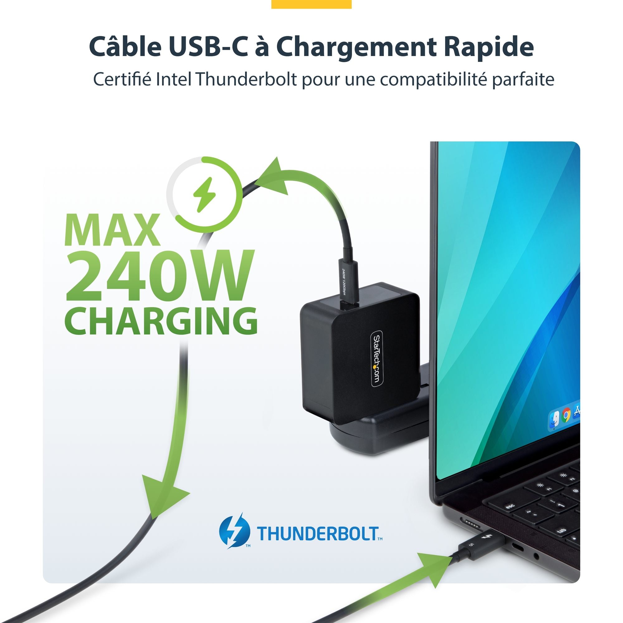 2.6ft/80cm Certified Thunderbolt 5 Cable