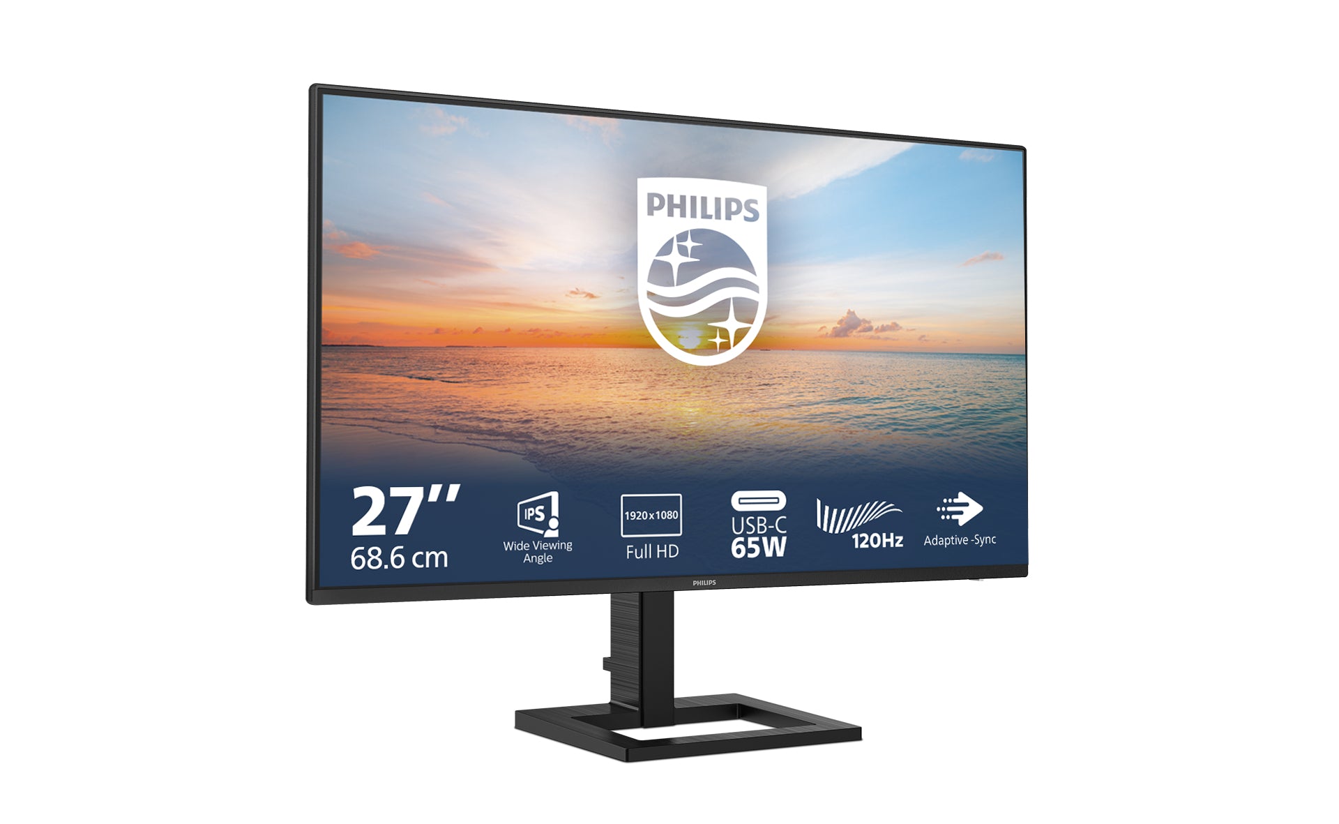 Philips 27E1N1300AE - Ã‰cran LED - 27" - 1920 x 1080 Full HD (1080p) @ 100 Hz - IPS - 1300:1 - 1 ms - HDMI, USB-C - HP- ajustable