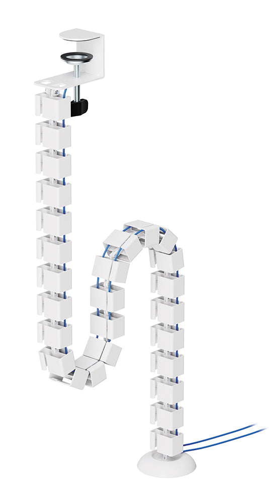 NEOMOUNTS Cable Spine Organizer for sit/stand desk frames clamp mounted white