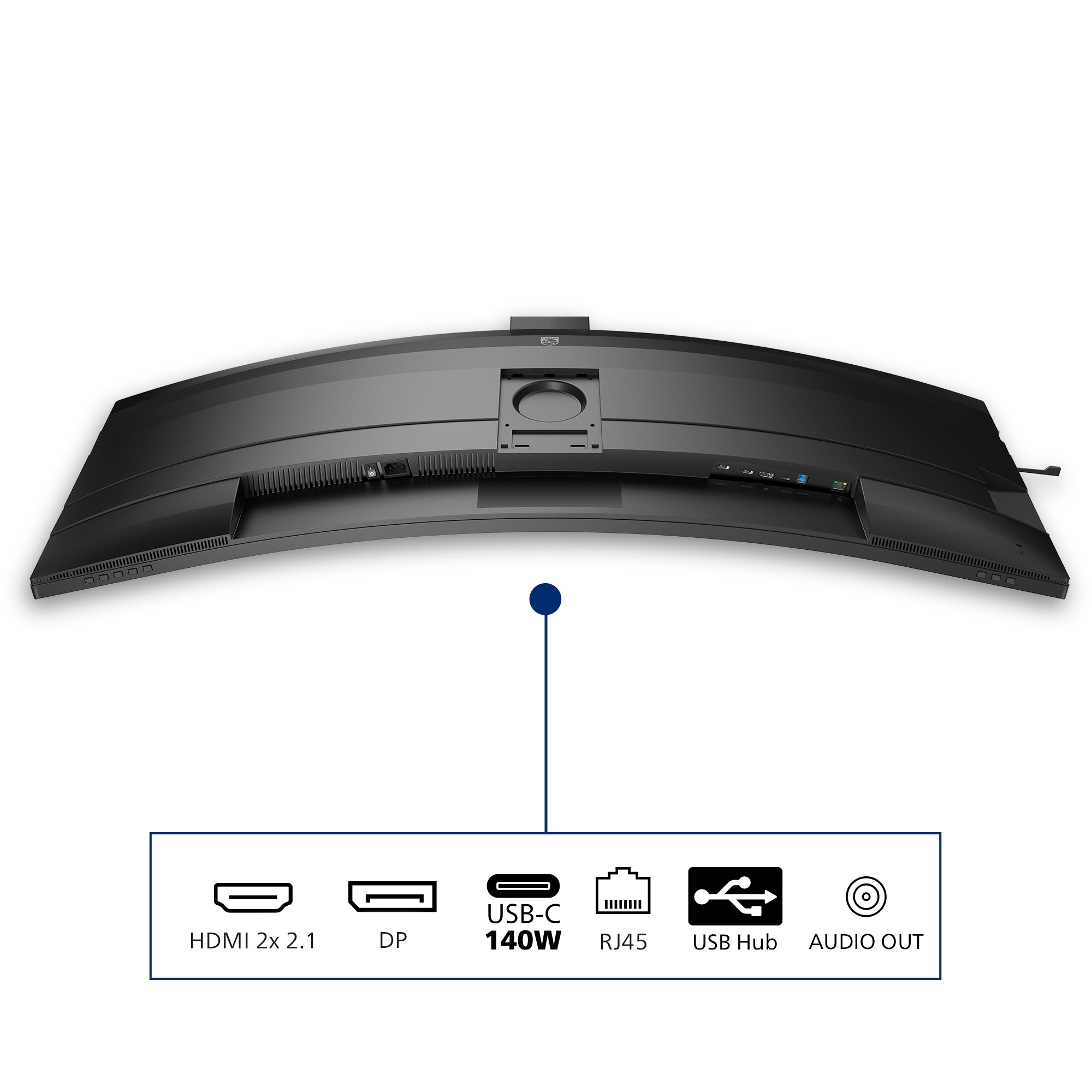 PHILIPS 49B2U5900CH/00 48.8p 5120x1440 VA Curved 1800R H/A 130mm SUPERWIDE USB-C 75Hz DP 2x HDMI USB HUB SPEAKERS