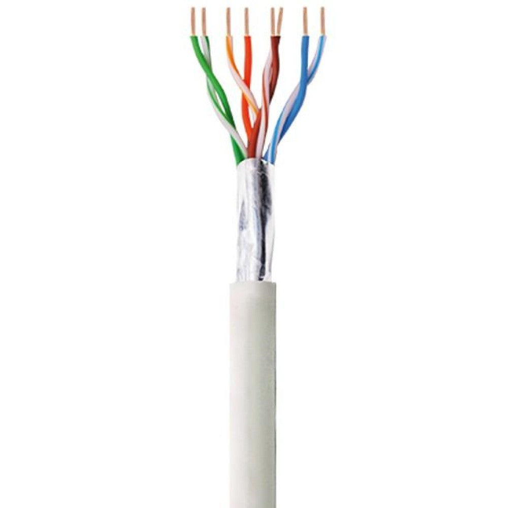 Techly ITP-C6F-FL Câble de paire torsadée Cat6 F/UTP 305m 100% CU Gris