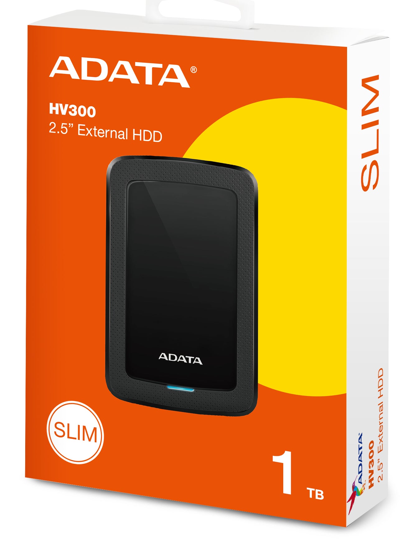 "Disque dur externe ADATA HV300 1 To 2,5"" USB 3.2 Gen 1 (3.1 Gen 1) Noir"