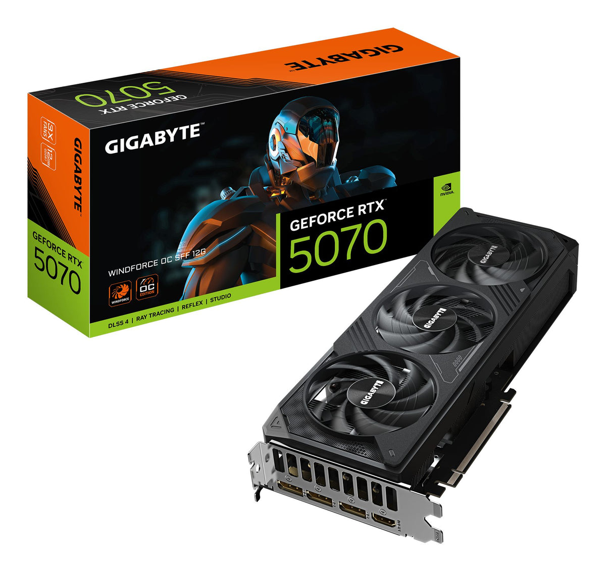 Gigabyte GeForce RTX 5070 WINDFORCE OC SFF 12 Go DLSS 4