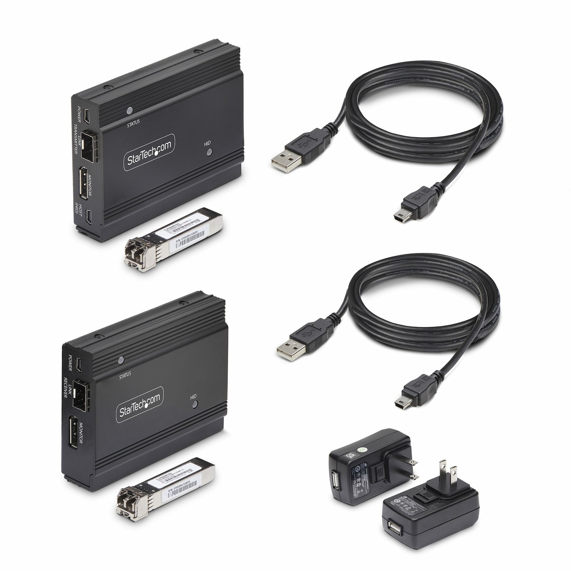 DisplayPort KVM Extender Over Fiber 4K