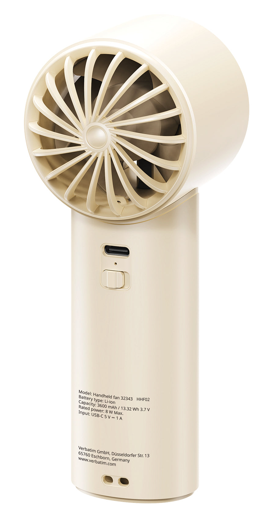 CooleneGo IceTouch Handheld Fan White/Si