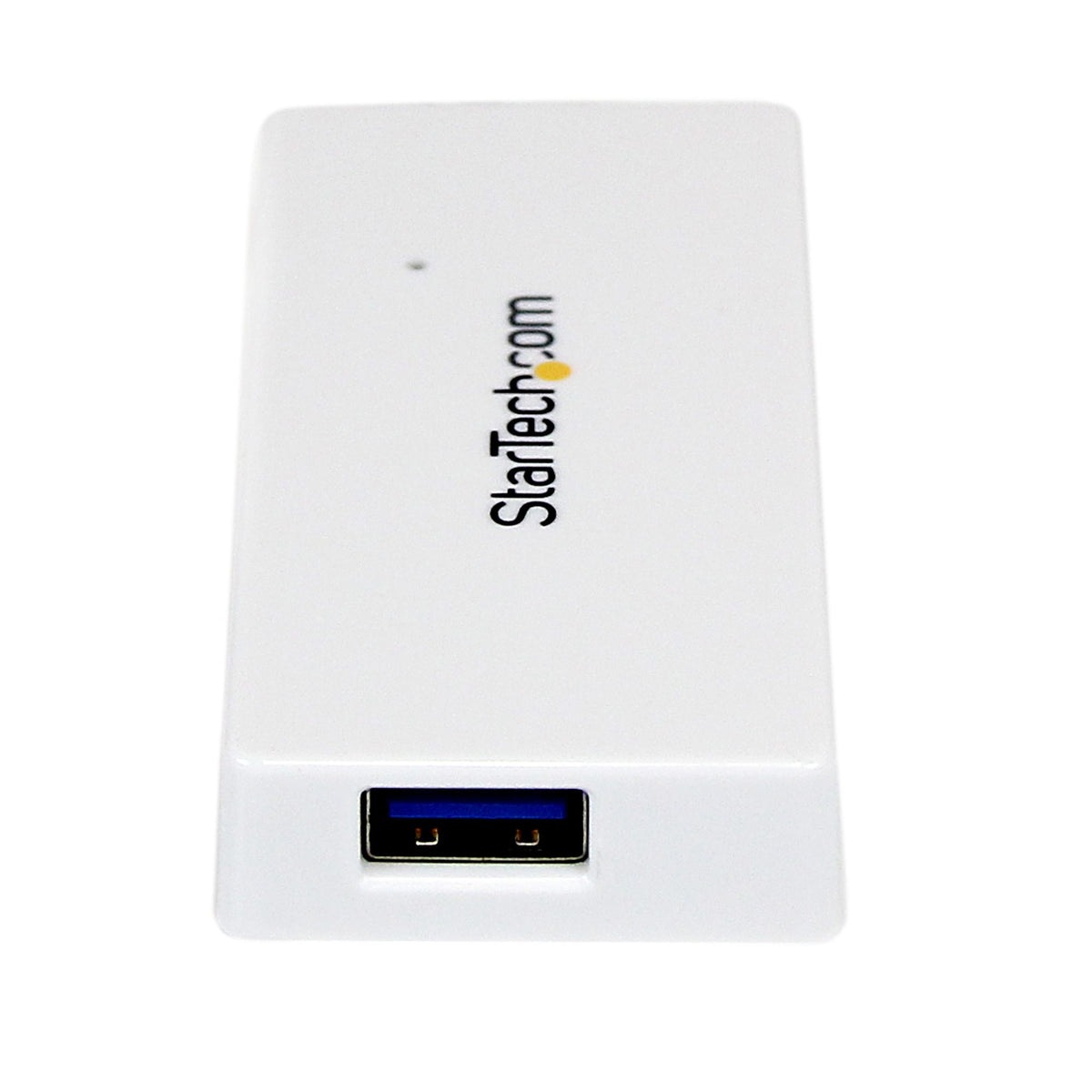 Portable 4 Port Mini USB 3.0 Hub - White