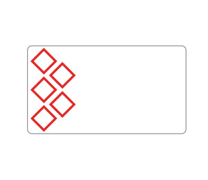 BROTHER Pre-cut label on rolls 50 x 25 mm - Red / 1000 units per roll