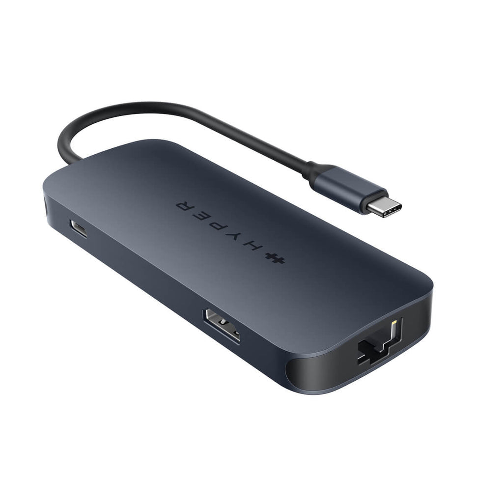 TARGUS HyperDrive EcoSmart Gen.2 Universal USB-C 8-in-1 Hub w 140 W PD3.1 Power Pass-thru