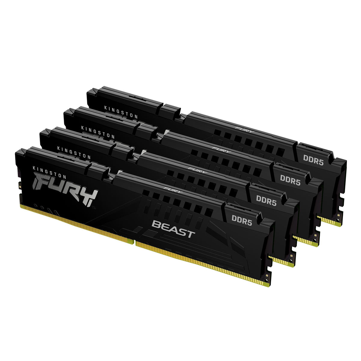 KINGSTON FURY Beast 64Go 5600MT/s DDR5 CL40 DIMM Kit of 4 Black XMP