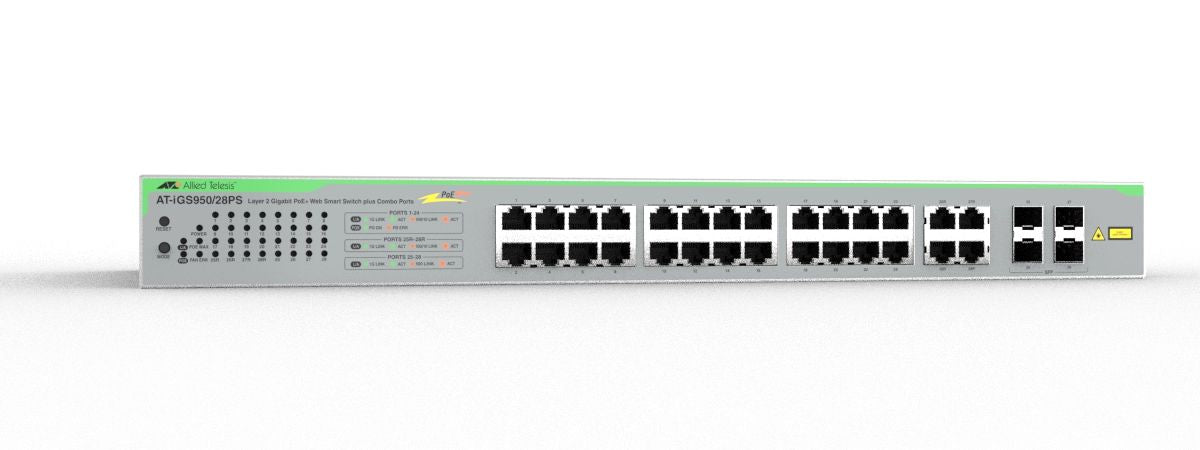 Switch WSmart 24x10/100/1000TX PoE+, 4xSFP100M/1G, PoE+ 370W
