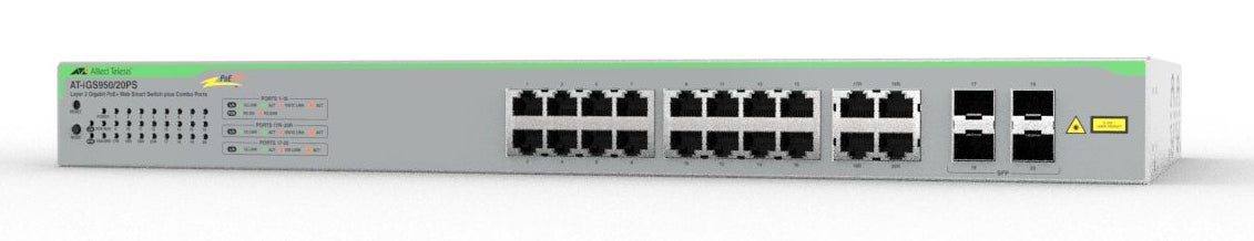 Switch WSmart 16x10/100/1000TX PoE+, 4xSFP100M/1G, PoE+ 370W