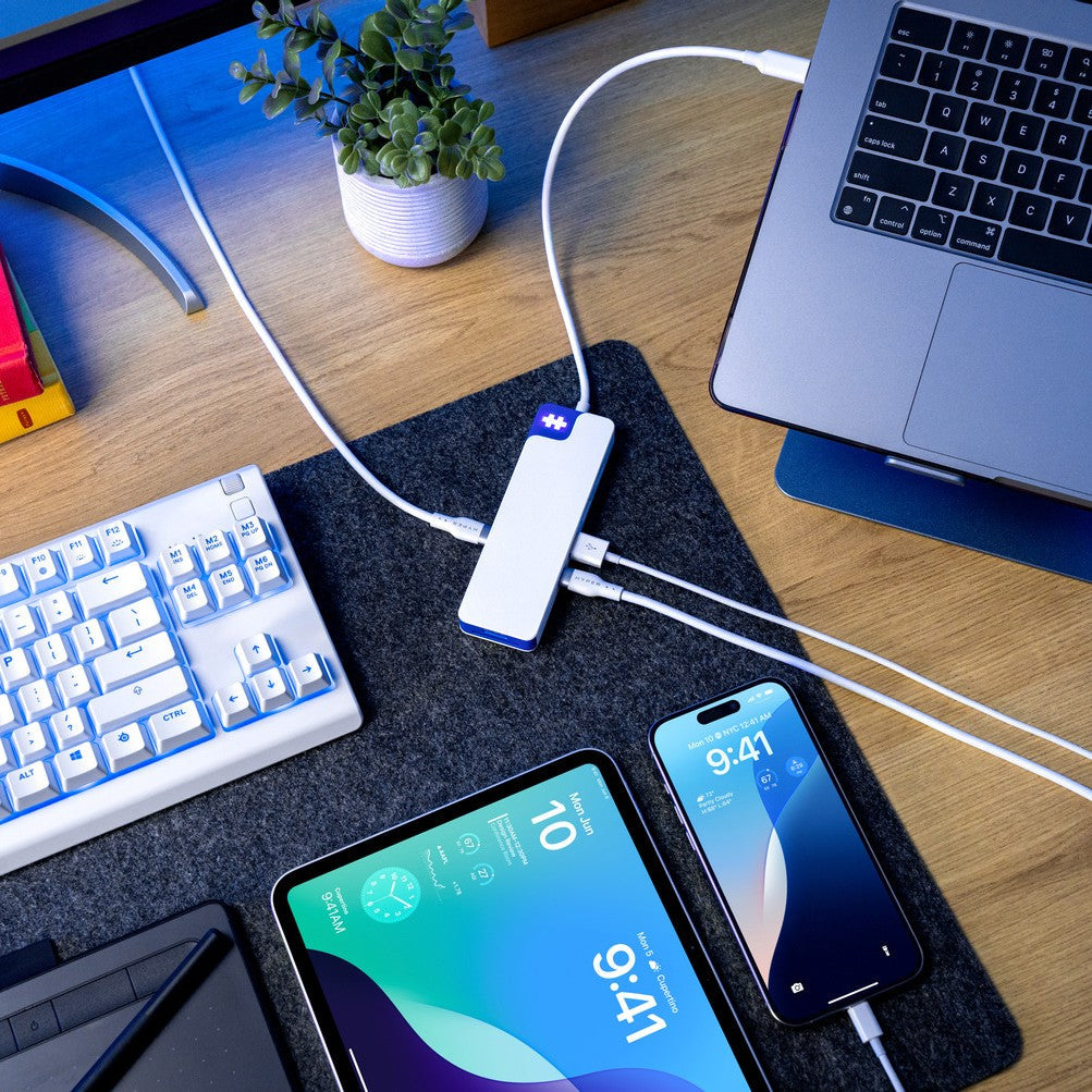 HyperDrive Flex 8 Port USB-C Hub Blue
