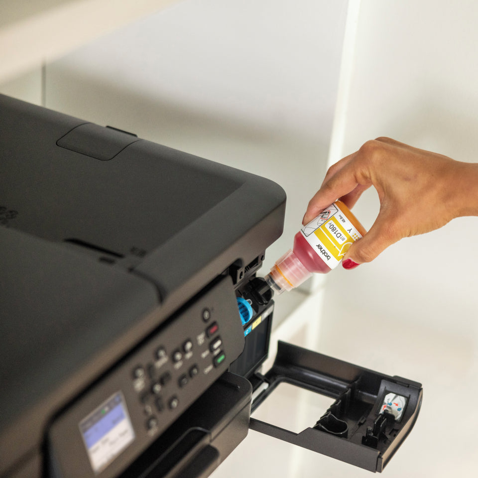 BROTHER Yellow ink bottle yield up to 5.000 pages
