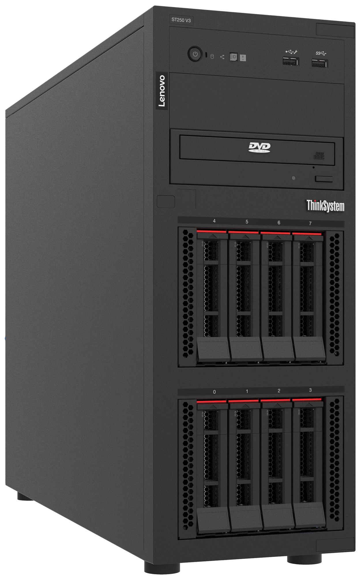 LENOVO ISG Thinksystem ST250 V3 1xIntel Xeon 6353P 8C 2.7GHz 65W 1x16Go 1Rx8 SW RD 2x800W