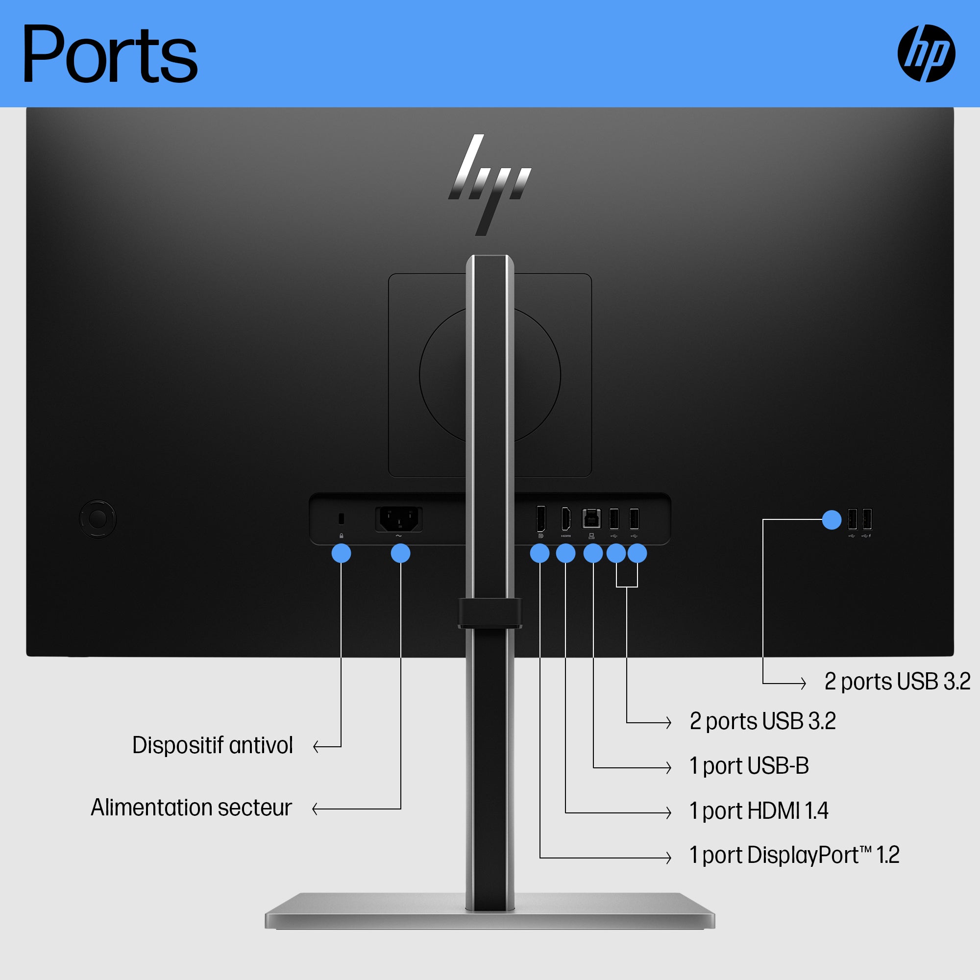 HP E27 G5 FHD Monitor écran plat de PC 68,6 cm (27") 1920 x 1080 pixels Full HD LCD Noir