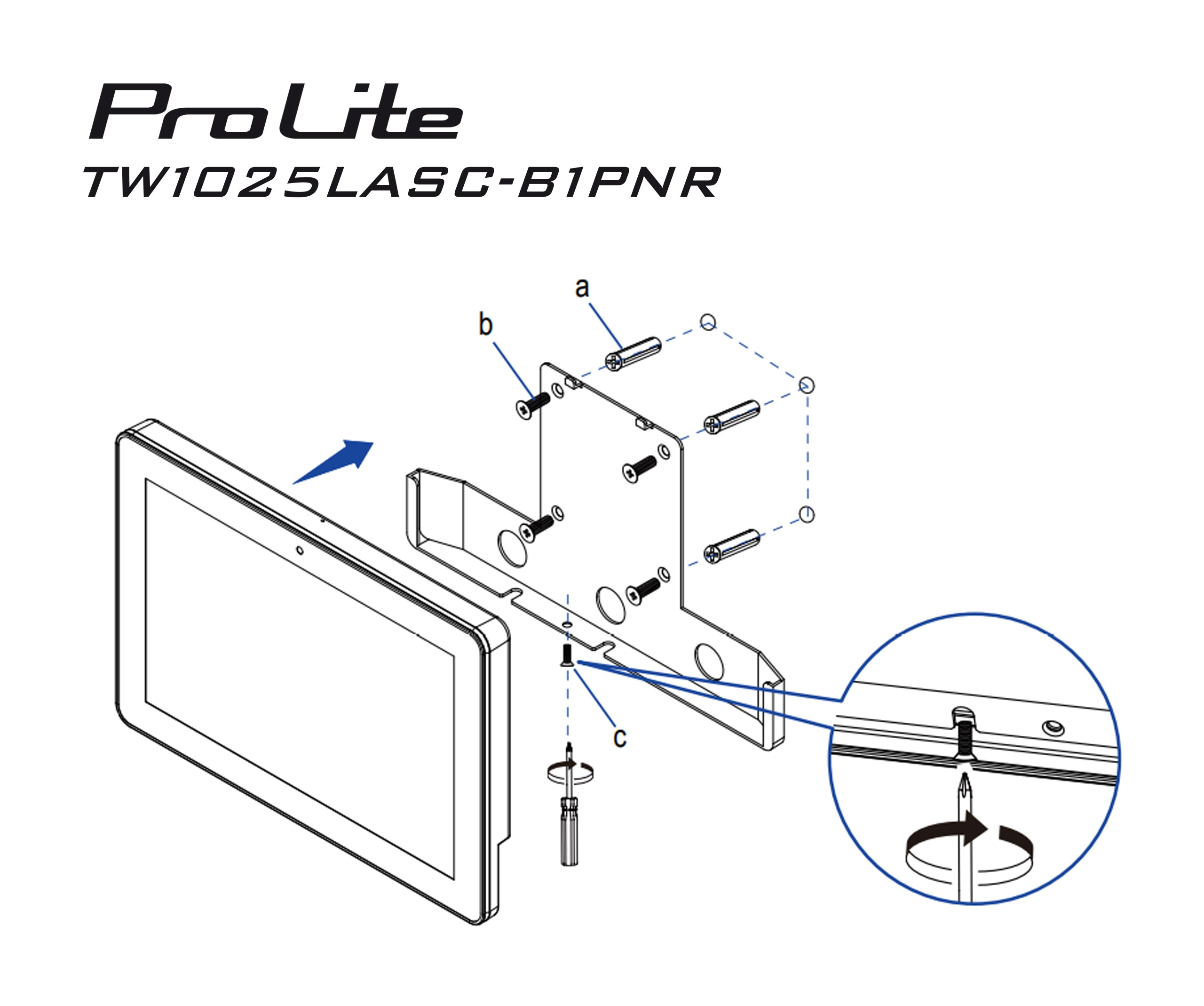 "iiyama TW1025LASC-B1PNR PC Panel LCD 10,1"" avec Android et PoE Écran Tactile Capacitif Projetté Sans Bord 10 Points 1280x1440"