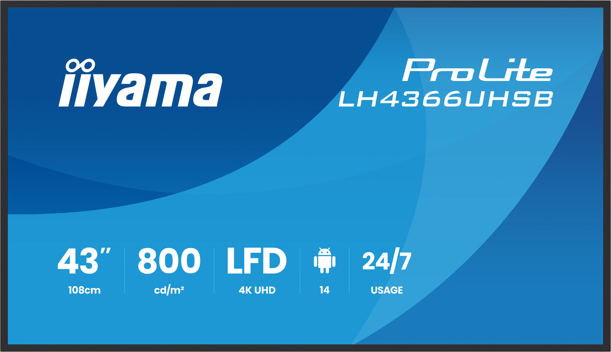 43" 3840x2160 UHD VA VESA Mount 300x300