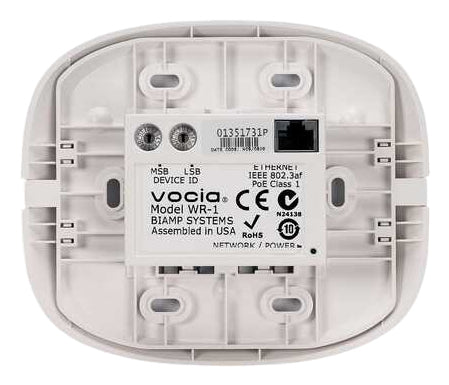 Biamp Vocia Wall-Mounted Networked PoE BGM Control Panel
