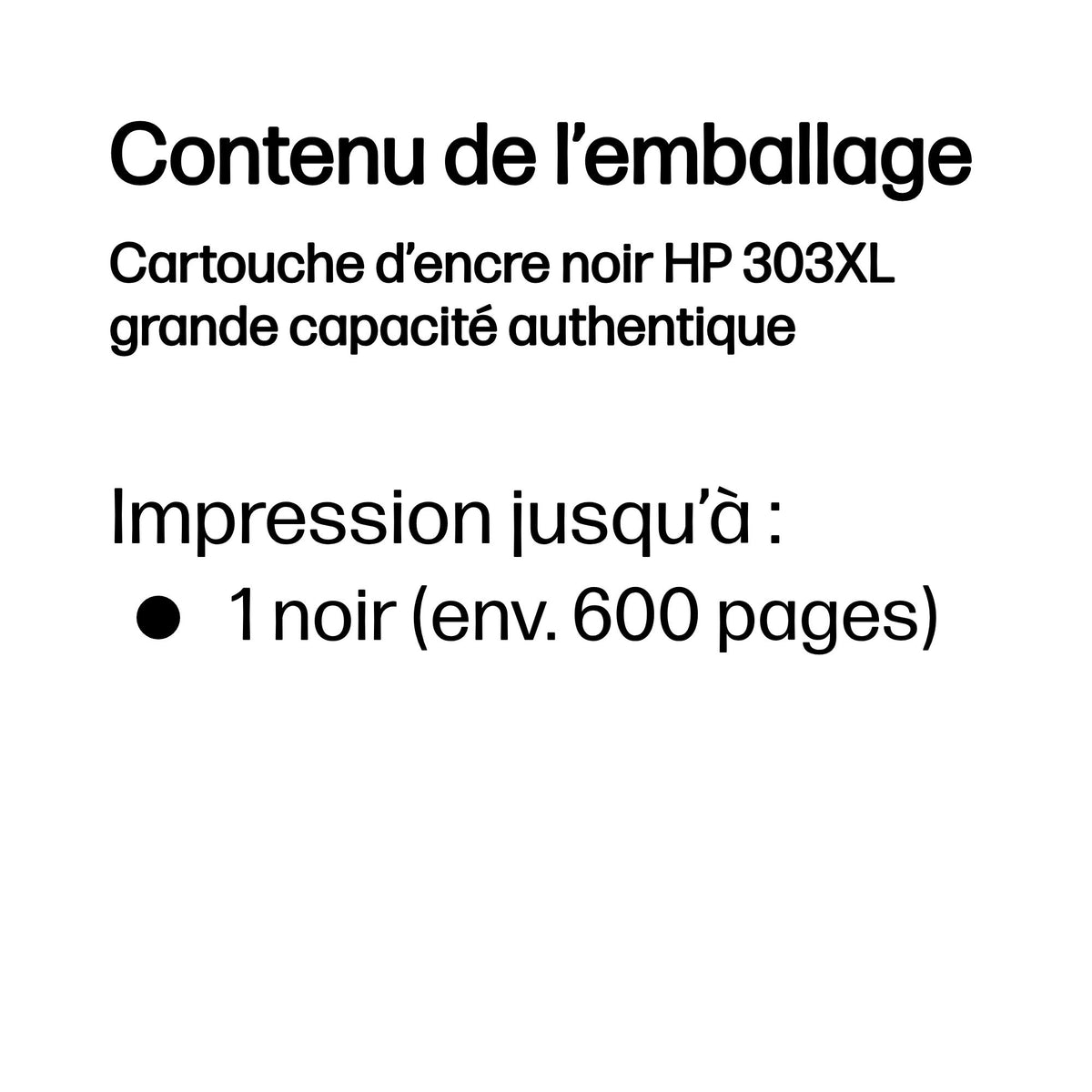 HP 303XL High Yield Black Ink Cartridge WCF (P)