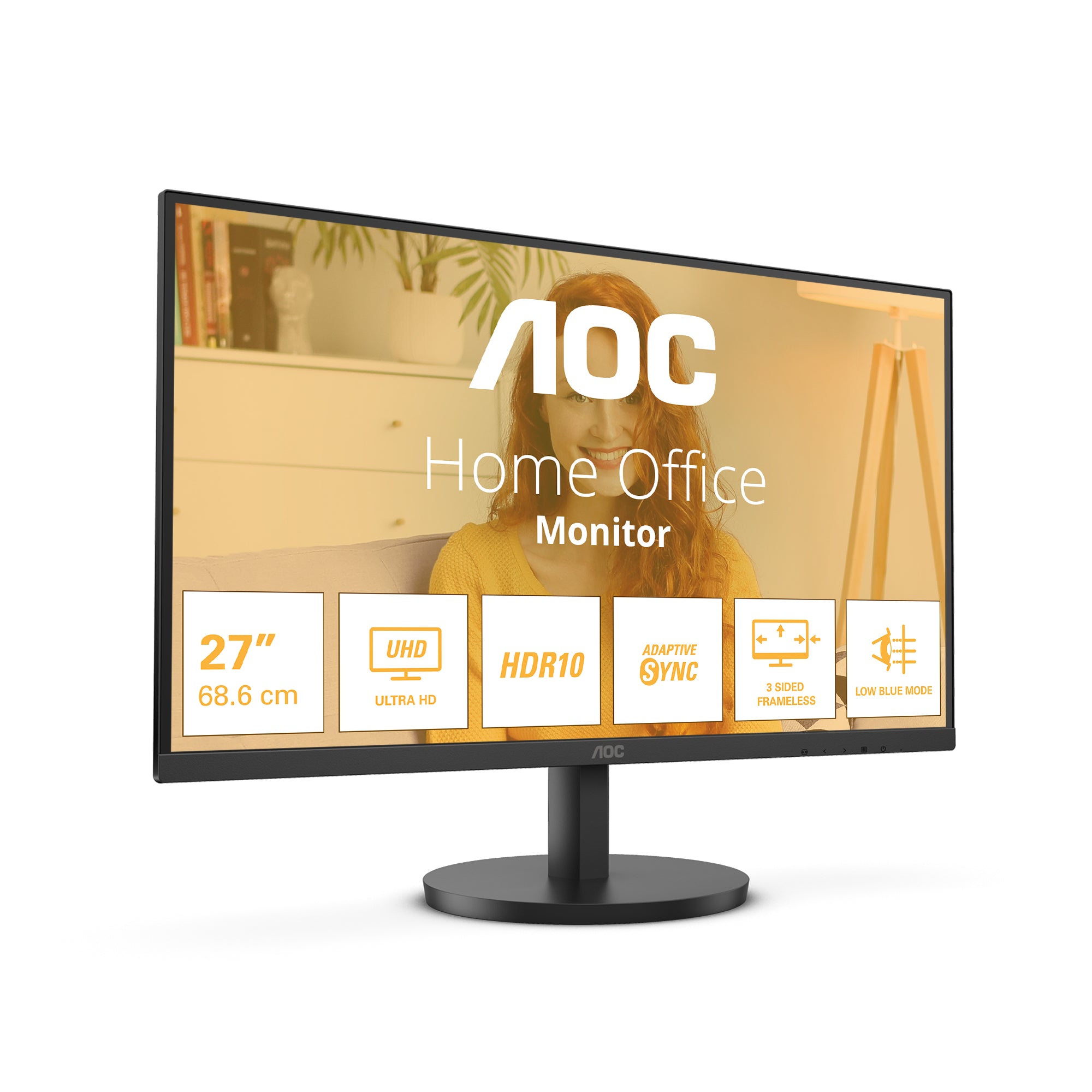 AOC U27B3M 27p 3840x2160 2xHDMI DP Black