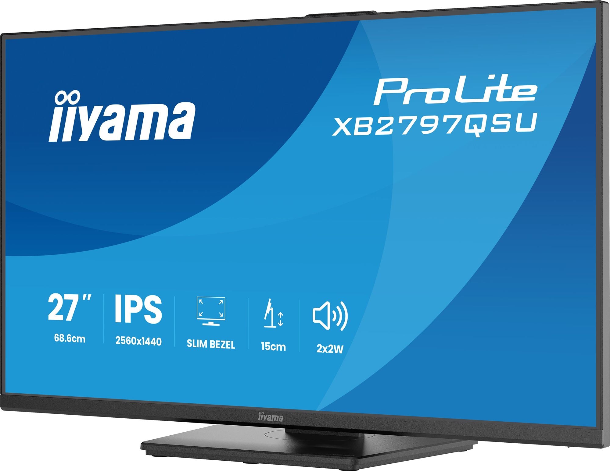 XB2797QSU-B1 27" Business QHD BLACK