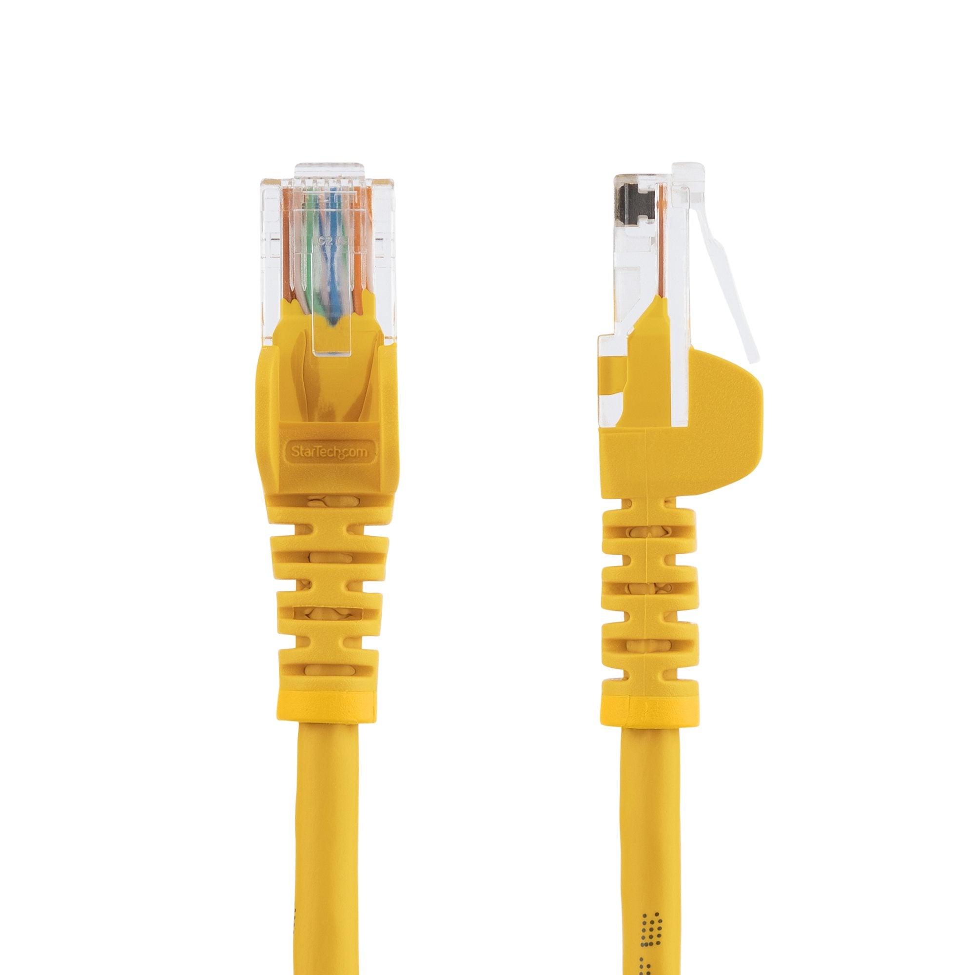 0.5m Yellow Snagless Cat5e Patch Cable