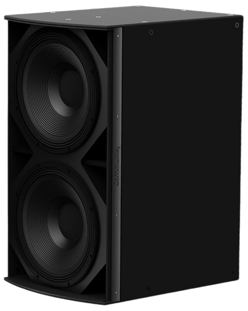 Community High Power Dual 18-Inch Subwoofer Black