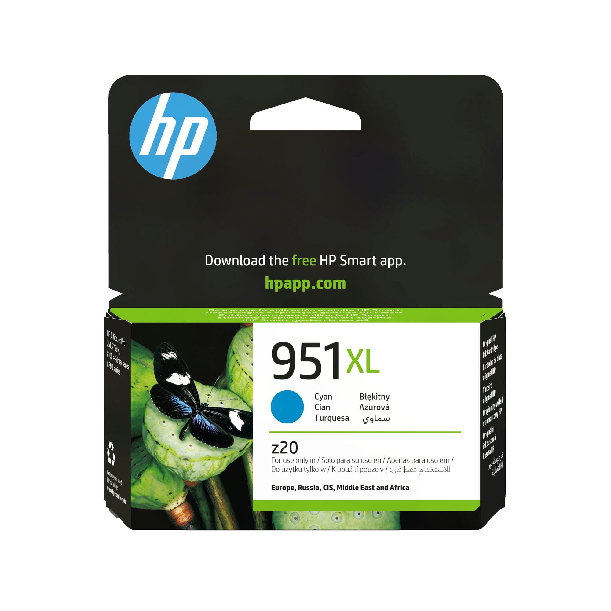 HP 951XL original Ink cartridge CN046AE BGX cyan high capacity 1.500 pages 1-pack Officejet