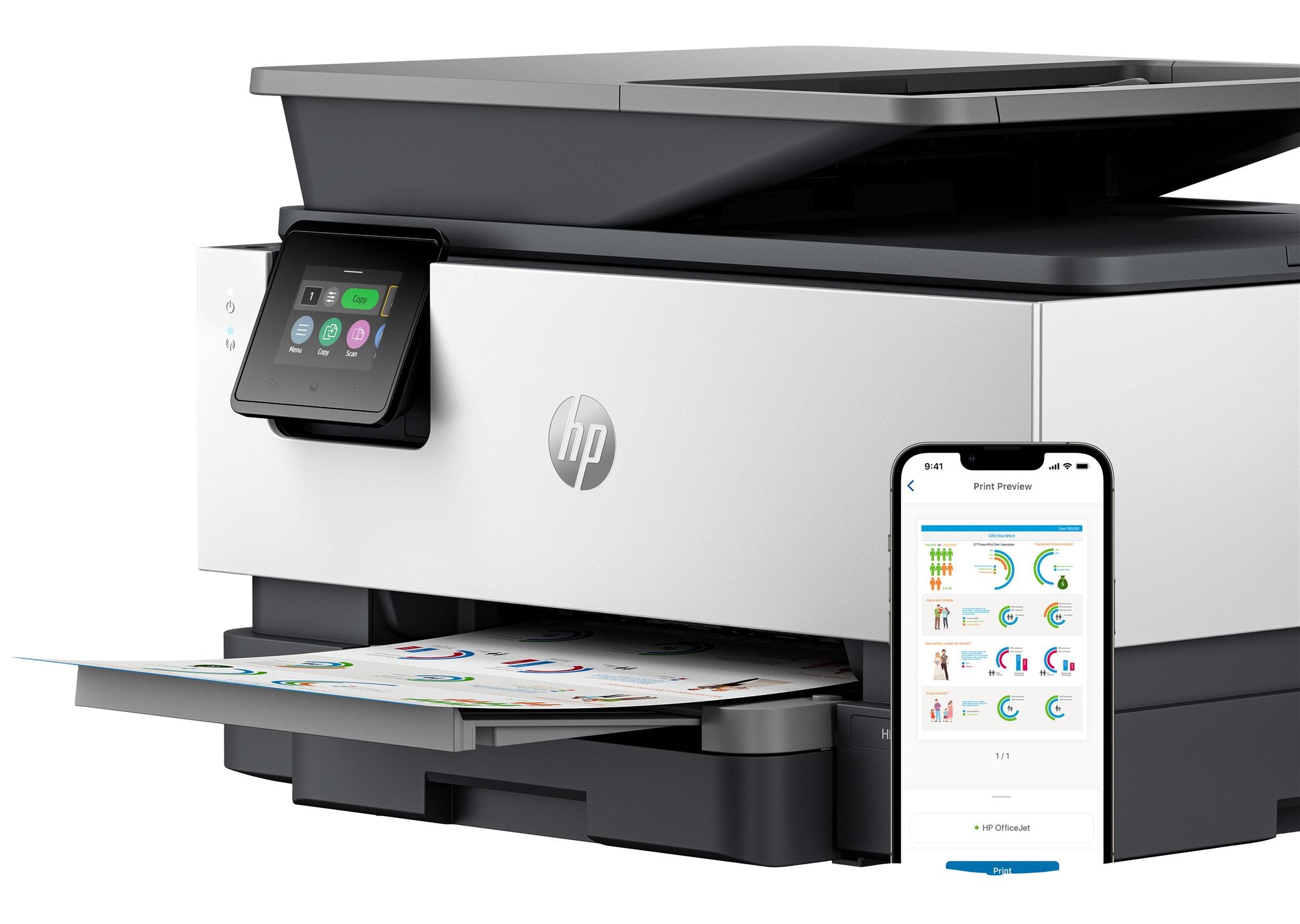 HP OfficeJet Pro 9120e A4 Duplex 1200 x 1200 DPI 22ppm Wi-Fi AirPrint