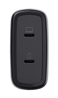 TRUST Alimentation universelle MAXO USB-C 65 watts GAN Apple PC 2 ports + câble - Noire