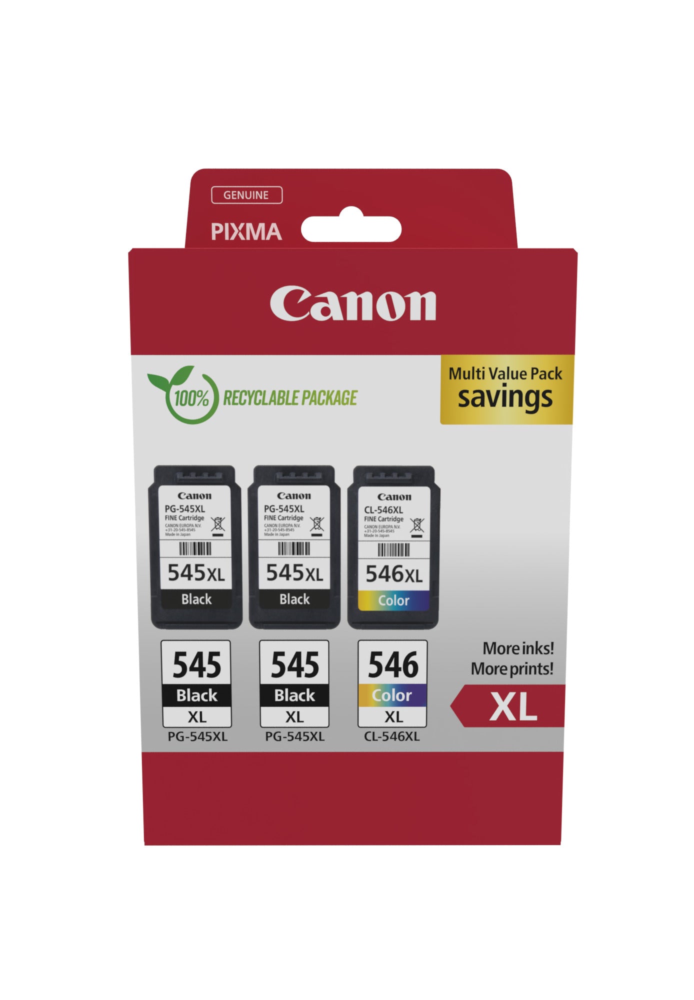 CANON PG-545XLx2/CL-546XL Ink Cartridge MULTI