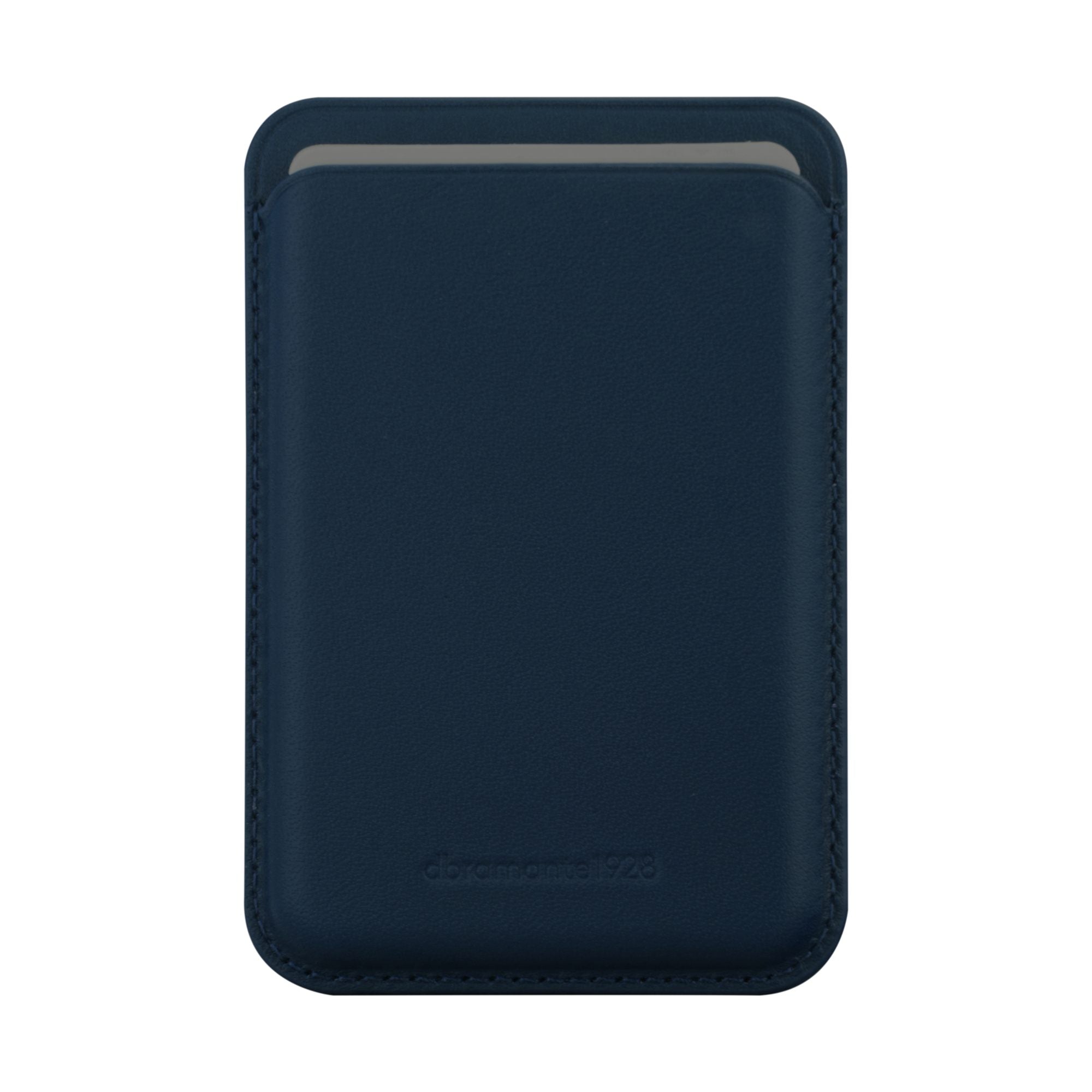 Leather wallet with MagSafe Blue