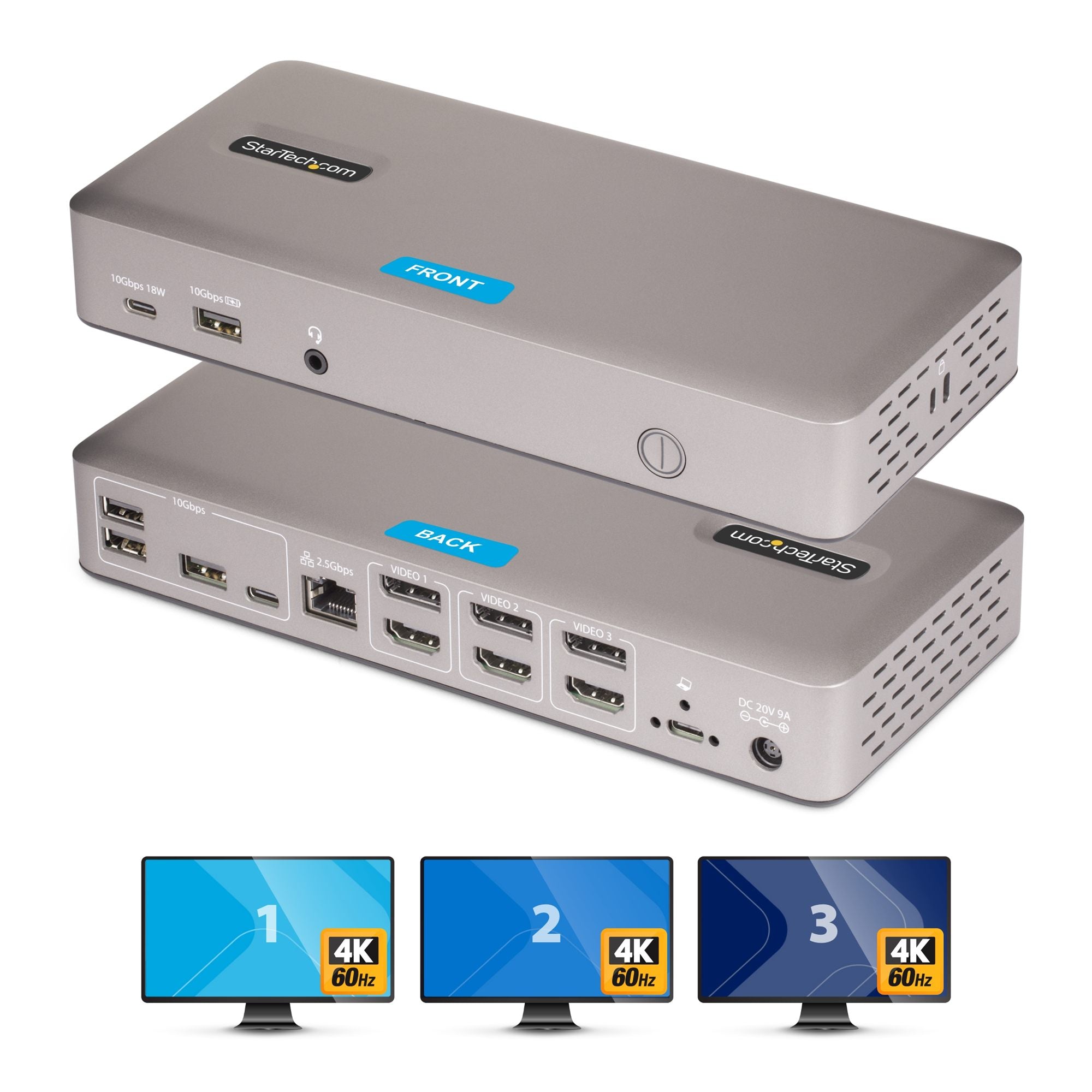 Triple-Monitor USB4 Dock 4K 60Hz