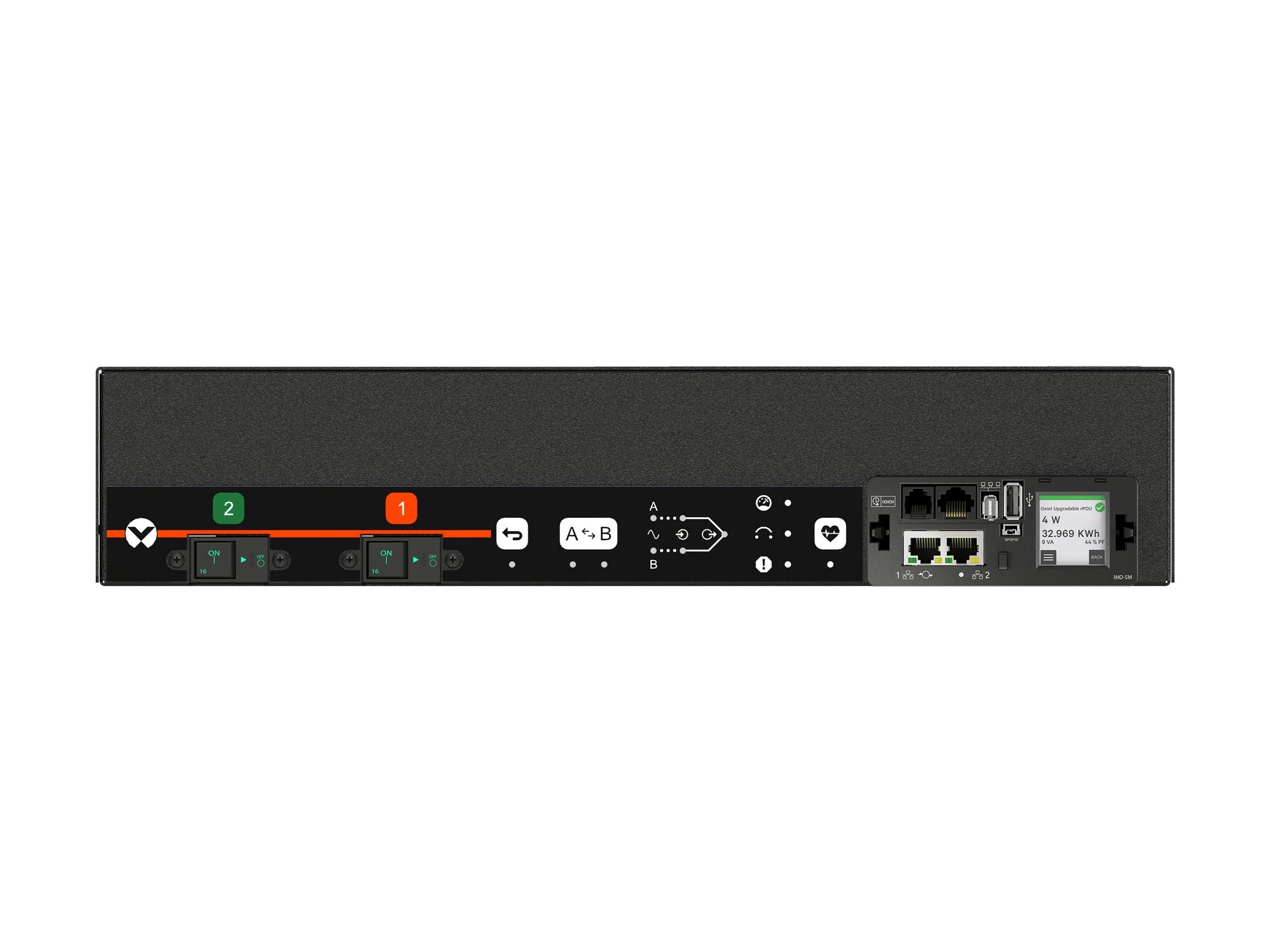 Vertiv Geist VA7G32A0 unité de distribution d'énergie 12 sortie(s) CA 2U Noir