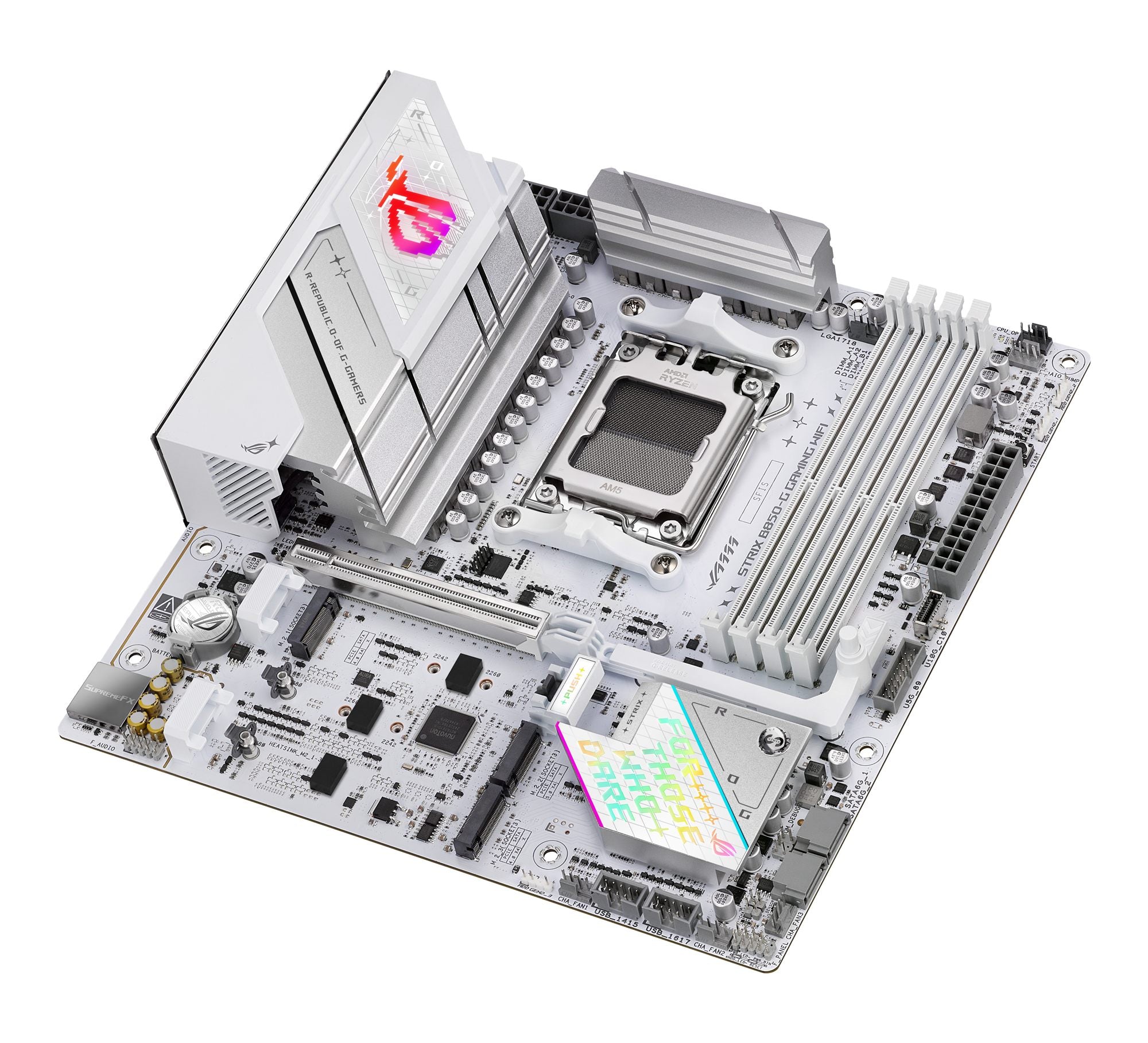 ASUS ROG Strix B850-G Gaming WiFi AMD mATX motherboard DDR5 PCIe 5.0 4xM.2 1xHDMI 1xDisplayPort 2xSATA