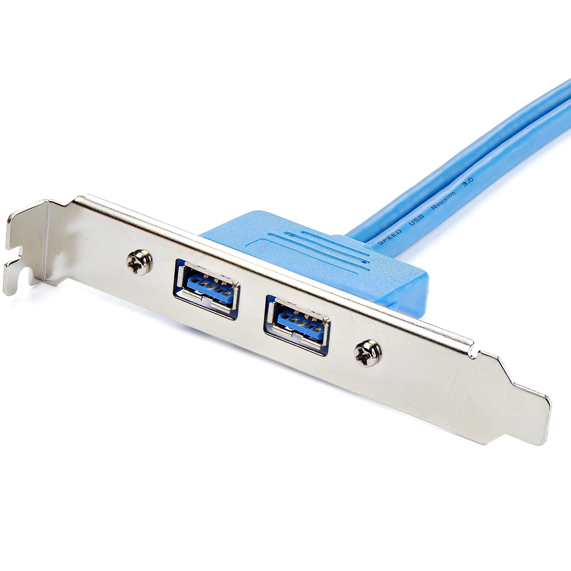2 Port USB 3 A Female Slot Plate Adapter