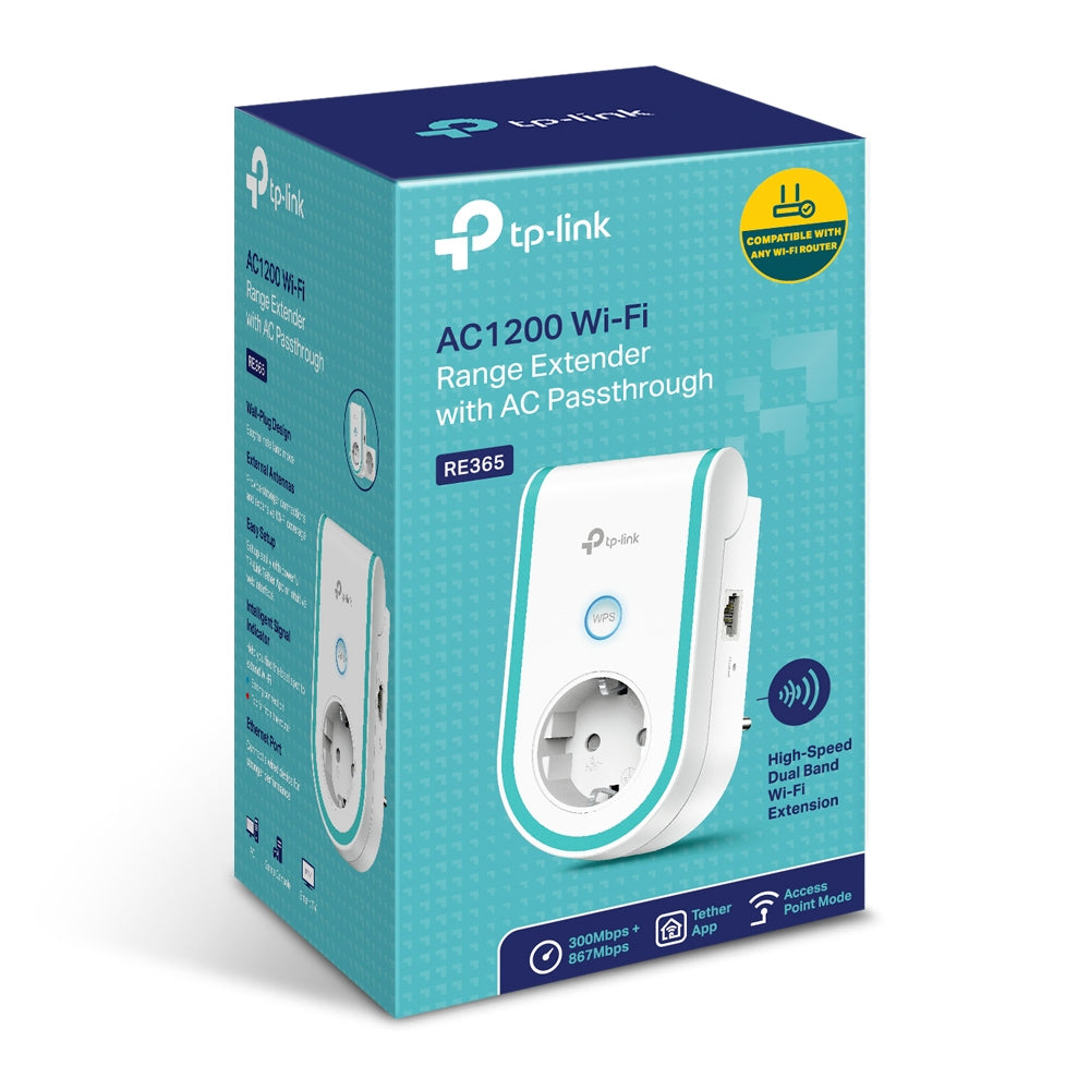 TP-LINK RE365(FR) Répeteur WIFI 5 AC1200 avec prise FR