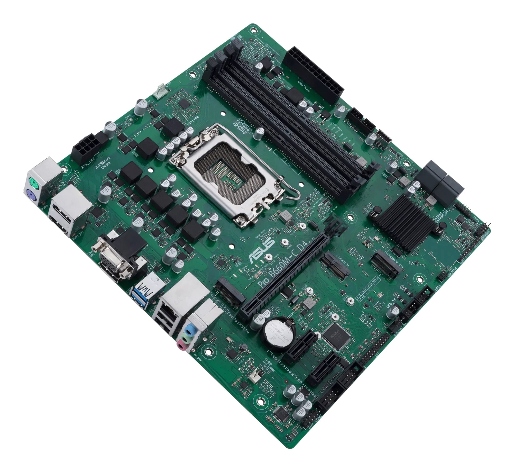 ASUS PRO B660M-C D4-CSM LGA1700 4xDIMM DDR4 TPM 4xSATA 2xM.2 1xHDMI 1xVGA 2xDP MB