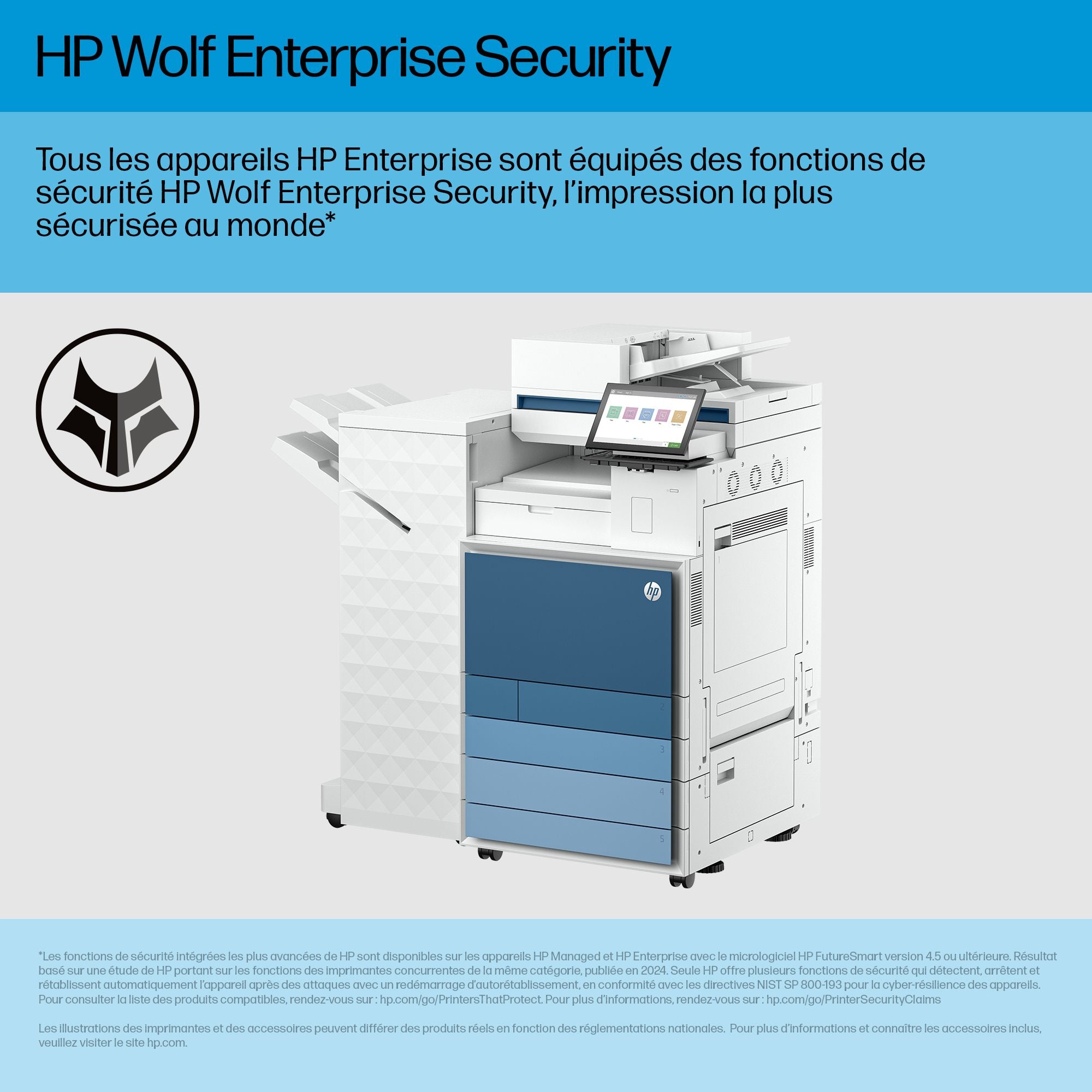 HP Clr LaserJet Ent Flw MFP8801z+Prntr E