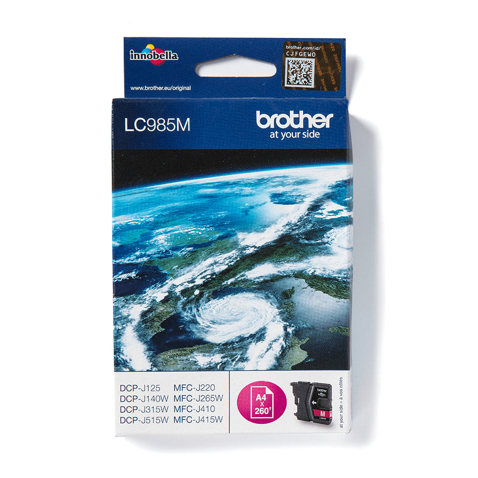 BROTHER LC-985 cartouche dencre magenta capacité standard 260 pages pack de 1