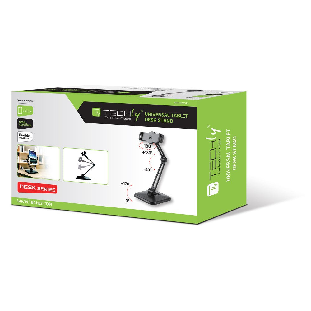 "Techly ICA-TBL 2801 Support de tablette réglable 4.7-12"" a poser ou a fixer au mur"