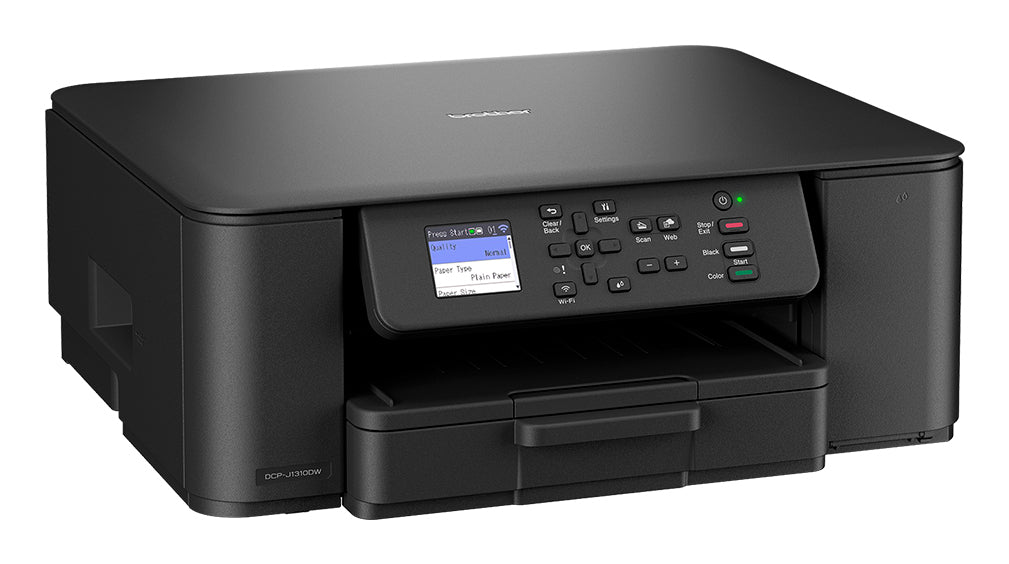 BROTHER DCP-J1310DW Compact 3-in-1 wireless inkjet printer with duplex print 16ppm